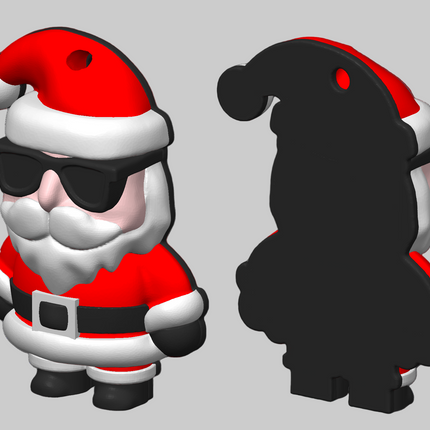 Slick Santa ornament