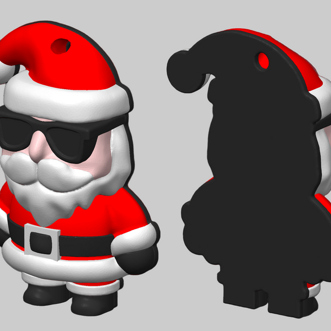 Slick Santa ornament
