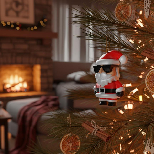 Slick Santa ornament