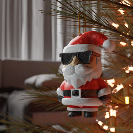 Slick Santa ornament